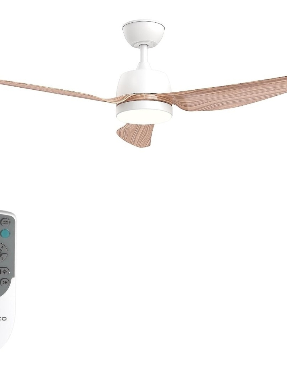 56" Smart Ceiling Fan w/ LED Light Remote Indoor Outdoor Flush Mount Waterproof‎